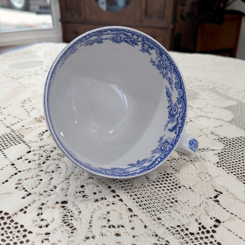 Vintage Spode Jumbo Cup British Flowers Blue Room Collection - Picture 6 of 11